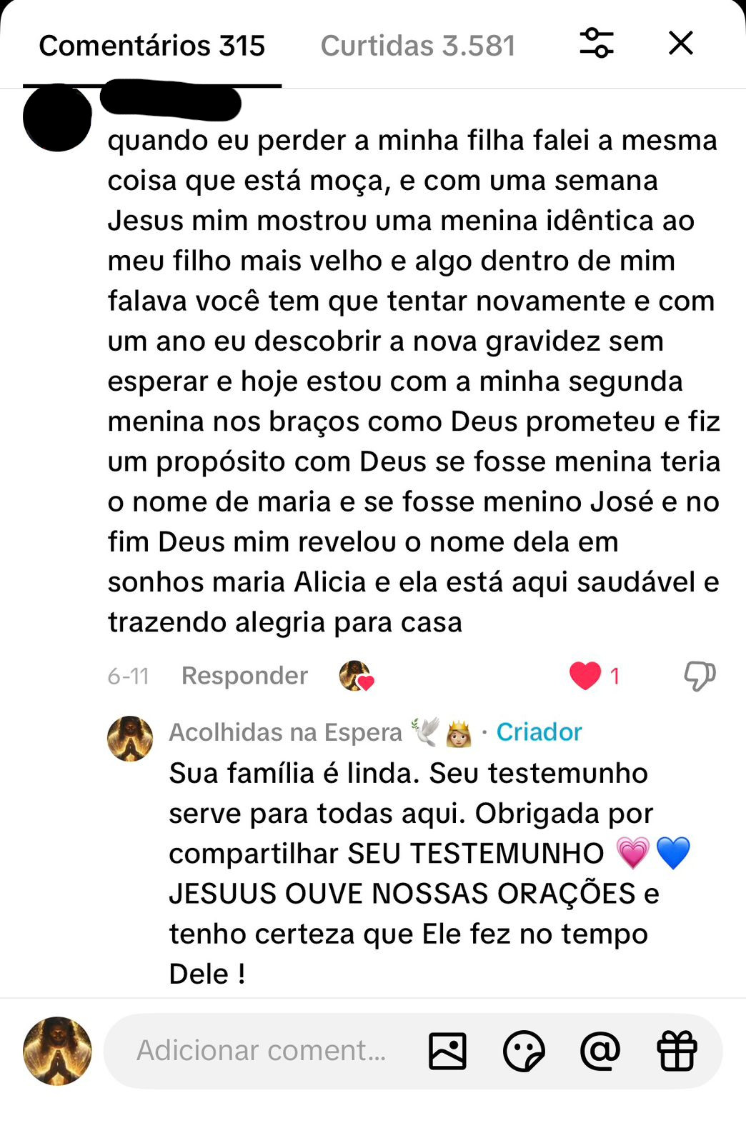 Print de feedback sobre os conteúdos